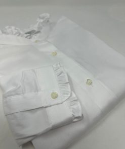 Donna GHIGLINO 1893 | Camicia Gughi Collo Rouches Fil A Fil