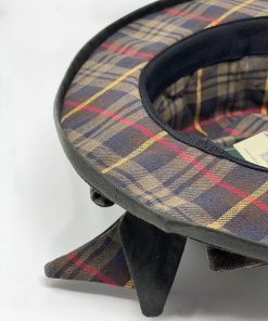 Accessori OXFORD BLUE | Cappello Cerato Impermeabile Con Fiocco Tartan