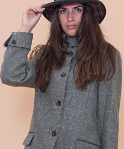 Accessori OXFORD BLUE | Cappello Cerato Impermeabile Con Fiocco Tartan