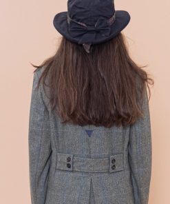Accessori OXFORD BLUE | Cappello Cerato Impermeabile Con Fiocco Tartan
