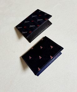 Accessori GHIGLINO 1893 | Portafoglio Seta Bandierine Di Genova